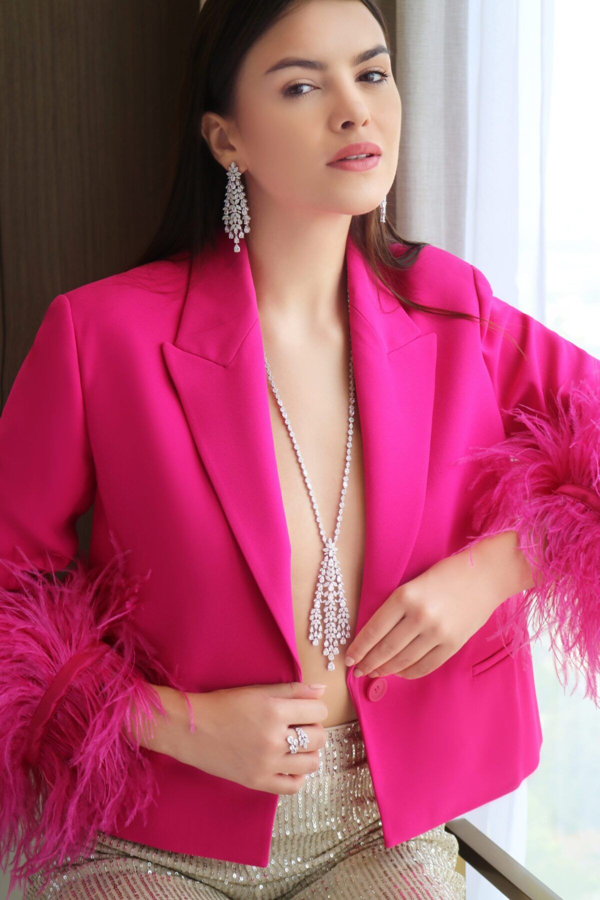 Sabine Necklace Earring And Ring Set