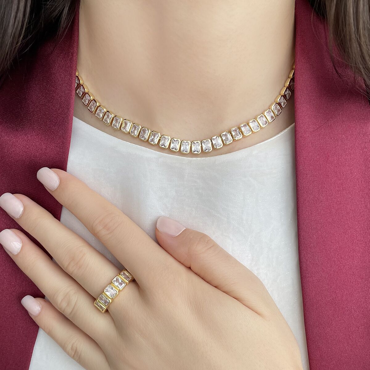 Shaina Necklace & Ring set