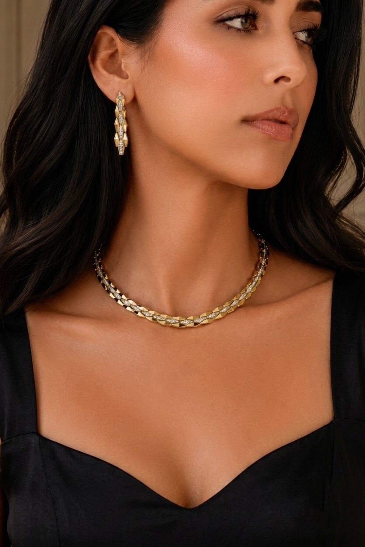 Ainhoa Necklace Earring And Ring Set