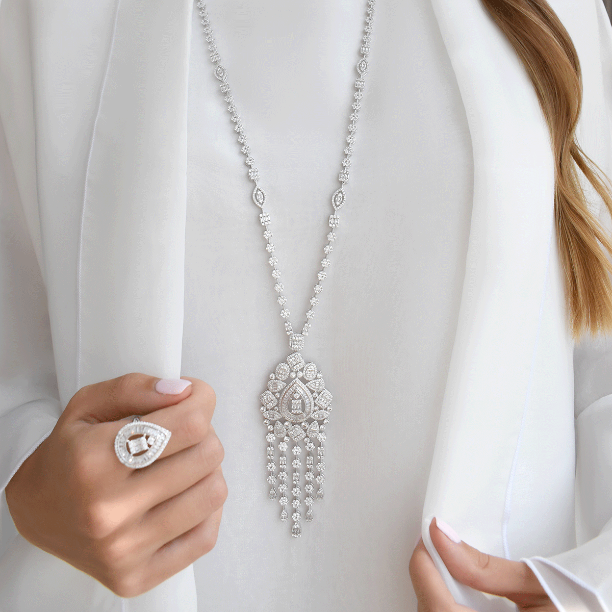 Parisien Necklace Earring And Ring Set